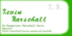 kevin marschall business card